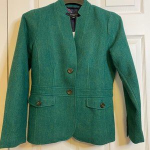 Talbots Green Winter Shetland Wool-Blend Blazer 2P